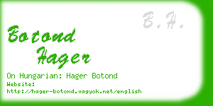 botond hager business card